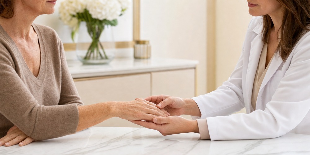 Consultation esthétique pour le rajeunissement des mains