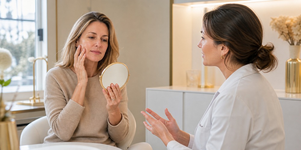 Consultation esthétique pour améliorer la qualité de peau et l'éclat du visage